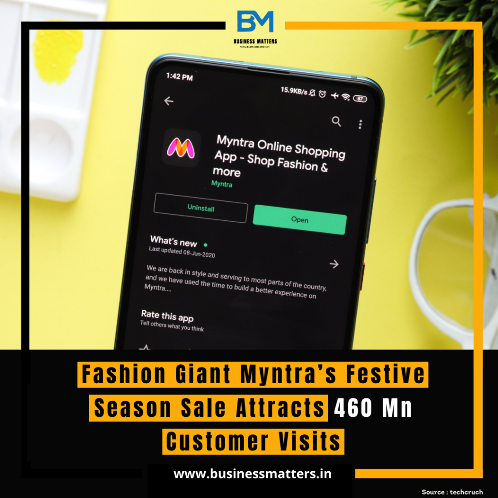 Fashion Giant Myntra’s Festive Season Sale Attracts 460 Mn Customer Visits
