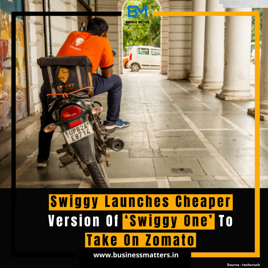 Swiggy Launches Cheaper Version Of ‘Swiggy One’ To Take On Zomato