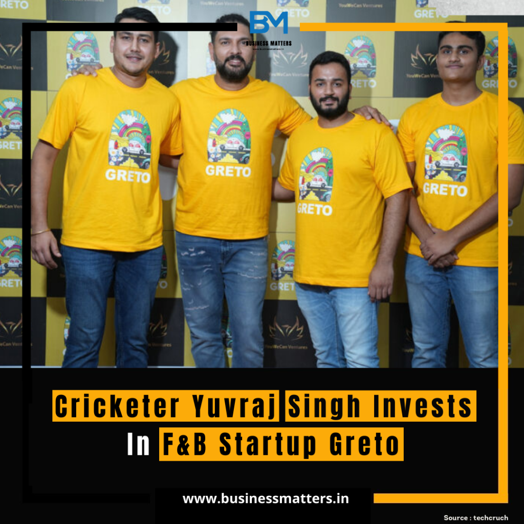 Cricketer Yuvraj Singh Invests In F&B Startup Greto