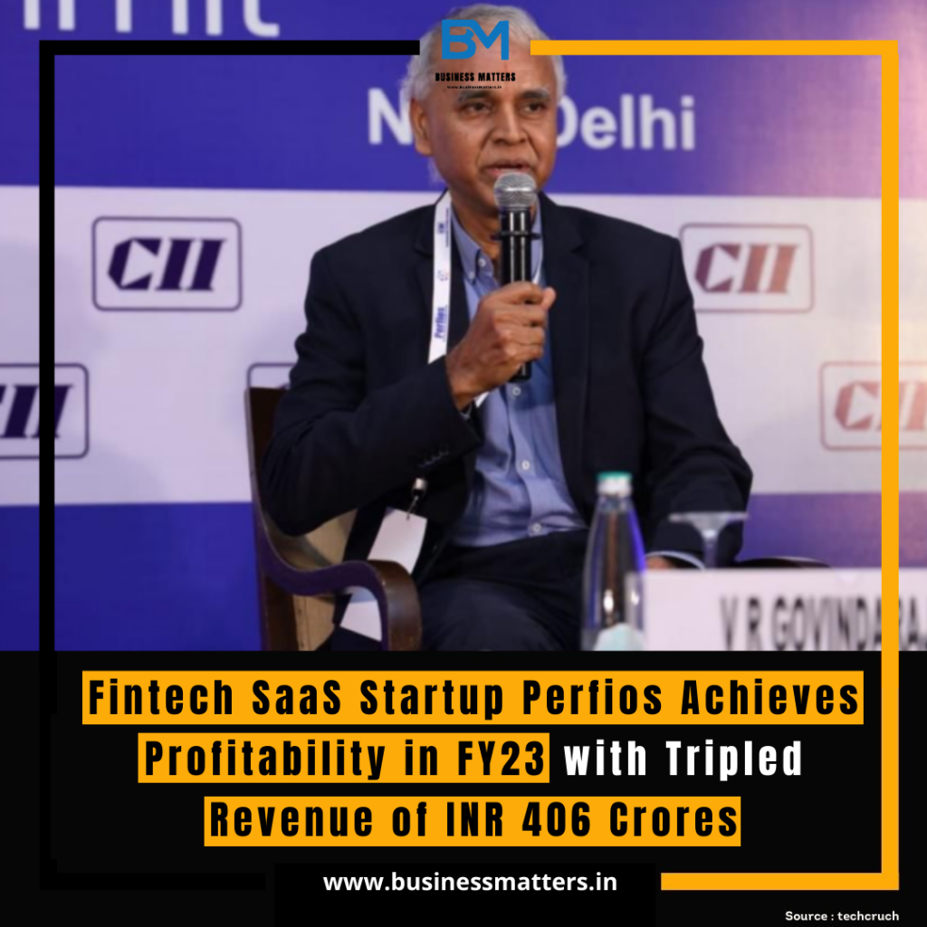 Fintech SaaS Startup Perfios has made a significant mark in the financial technology (fintech) industry, achieving profitability in the fiscal year 2023 while tripling its revenue to an impressive INR 406 Crores. This remarkable achievement is a testament to the company's resilience, innovation, and strategic growth. Founded in 2004 by V.R. Govindarajan and K.R. Srinivasan, Perfios, short for "Personal Finance Operating System," has been a pioneering force in the fintech sector. The company offers a versatile Software-as-a-Service (SaaS) platform that specializes in financial data aggregation, analysis, and decision support solutions. Its commitment to staying ahead of the curve and catering to diverse sectors, including banking, non-banking financial companies (NBFCs), and wealth management, has set it apart from the competition. The path to profitability and remarkable revenue growth in FY23 can be attributed to several key factors: 1. **Product Innovation:** Perfios has consistently invested in product development and innovation, maintaining its position at the cutting edge of fintech. Its SaaS platform provides comprehensive solutions for data aggregation and analytics, enabling clients to make informed decisions. This adaptability has allowed Perfios to effectively serve a wide range of clients. 2. **Market Expansion:** Perfios has strategically expanded its market reach over the years by partnering with leading banks and financial institutions. This strategic approach has allowed the company to access a broader customer base and tailor its offerings to meet the specific needs of various sectors, enhancing its revenue growth. 3. **Regulatory Compliance:** The fintech industry is subject to increasingly stringent regulatory requirements. Perfios has responded by maintaining a strong focus on compliance and security. Its solutions meet the highest industry standards, creating a secure environment for data handling and analysis. This dedication to compliance has not only attracted more clients but has also enhanced trust among existing ones. 4. **Client-Centric Approach:** Perfios' success can be attributed in large part to its client-centric approach. The company works closely with its customers to understand their unique challenges and requirements, providing customized solutions. This hands-on approach has resulted in high customer satisfaction and retention, positively impacting revenue growth. 5. **Economic Landscape:** Perfios' FY23 success has been influenced by the economic landscape, with the COVID-19 pandemic accelerating the need for digital financial solutions. Fintech companies have benefitted from market conditions that encourage digital adoption, and Perfios has been well-prepared to seize this opportunity. Achieving profitability in FY23 is a significant milestone for Perfios. It not only reflects the company's strong financial management but also its adaptability and resilience. In the competitive fintech industry, profitability is often a formidable challenge for startups. However, Perfios' journey serves as an inspiring example of what can be accomplished with the right strategy and determination. Looking forward, Perfios plans to continue its growth trajectory by expanding its customer base, both within India and internationally. As the global fintech market continues to evolve and mature, Perfios is well-positioned to establish itself as a prominent player on the international stage. In summary, Perfios' achievement of profitability in FY23 and its remarkable revenue growth is a testament to the company's commitment to innovation, client satisfaction, and adherence to regulatory standards. This success story is a source of inspiration and hope for the fintech startup ecosystem, illustrating that, with the right combination of factors and a dedication to excellence, even the most competitive industries can be conquered.