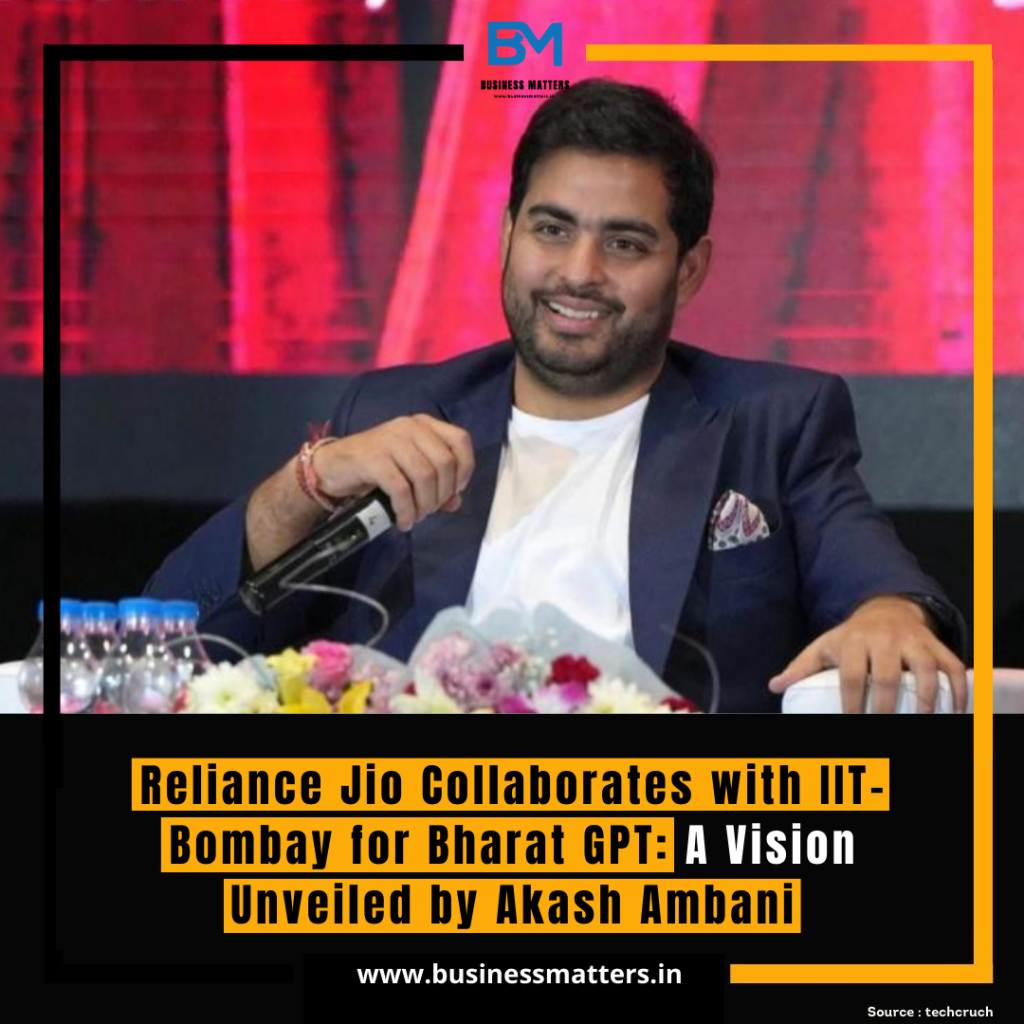 Reliance Jio Collaborates with IIT-Bombay for Bharat GPT: A Vision Unveiled by Akash Ambani