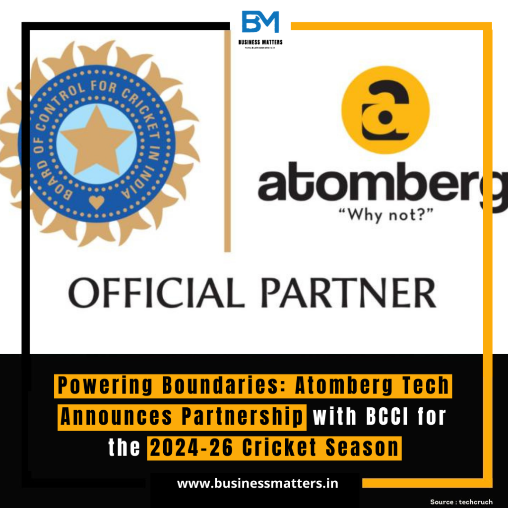 Powering Boundaries: Atomberg Tech Announces Partnership with BCCI for the 2024-26 Cricket Season