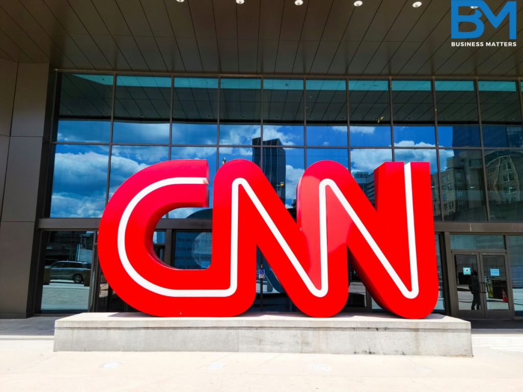 cnn news channel logo in red and white physical form