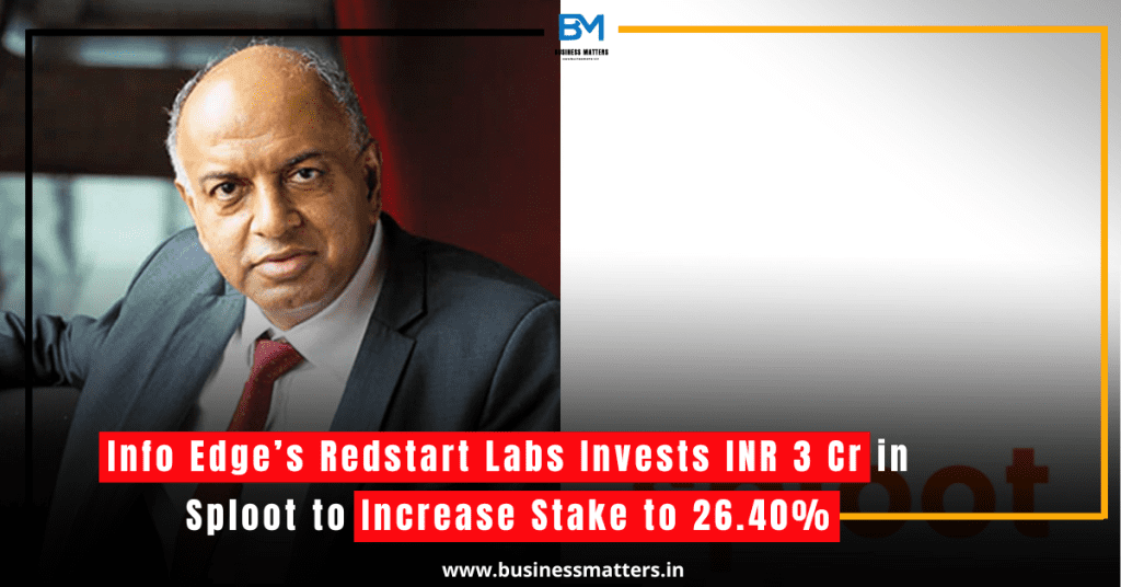 Info Edge’s Redstart Labs Invests INR 3 Cr in Sploot to Increase Stake to 26.40%