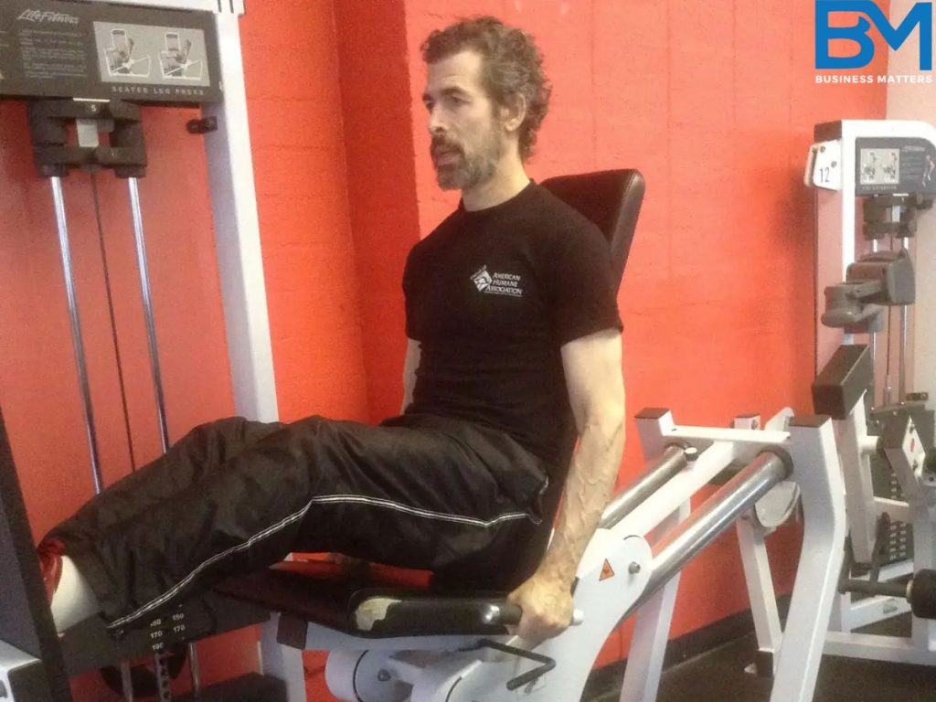 Rick Rosner, another high IQ individual, working hard in the gym