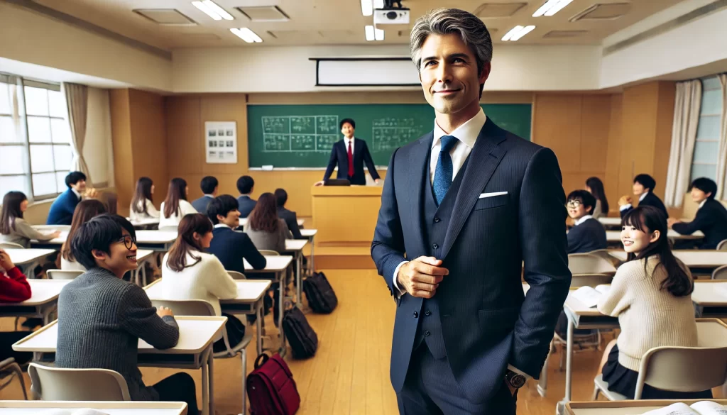 CEO turns up as a professor in Japan