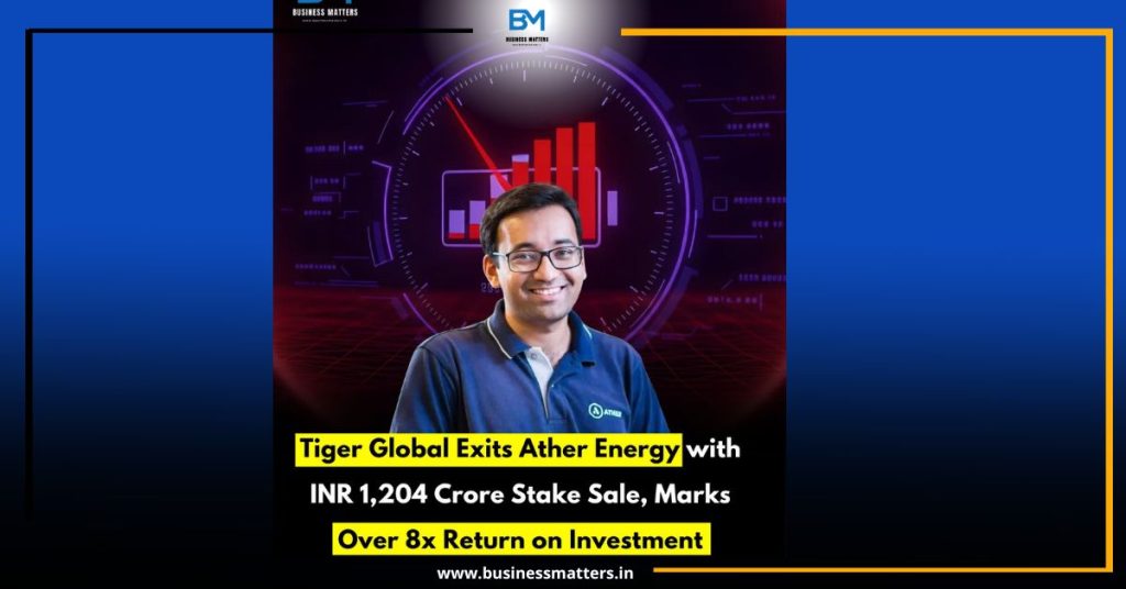 Tiger Global Exits Ather Energy with INR 1,204 Crore Stake Sale, Marks Over 8x Return on Investment Tiger Global Exits Ather Energy with INR 1,204 Crore Stake Sale, Marks Over 8x Return on Investment